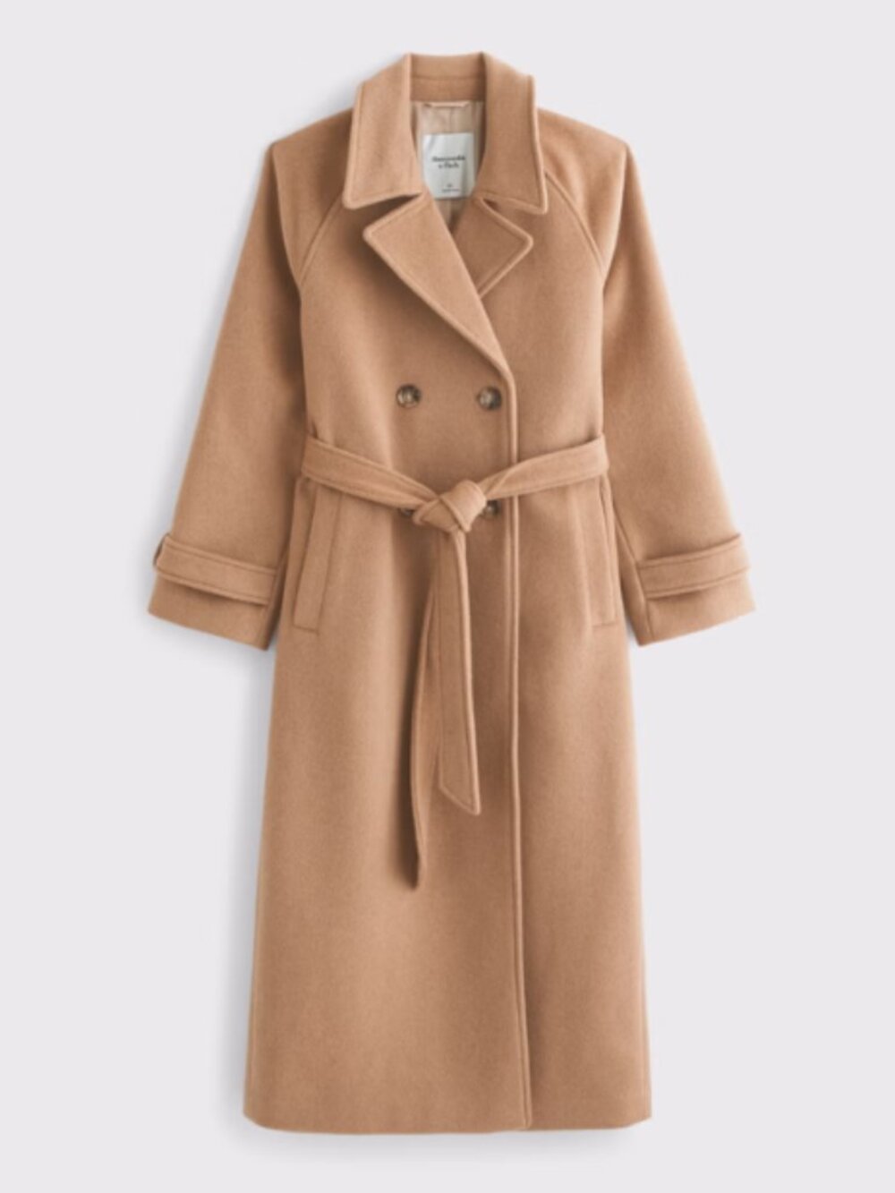 A&F Carrie Wool-Blend Trench Coat - Petite